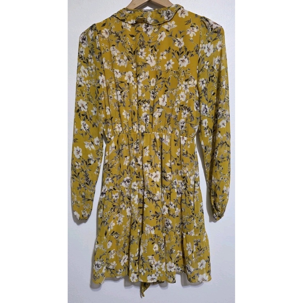 NEW SHOW ME YOUR MUMU ADDY TIE DRESS FLIRTIN FLORAL Yellow Boho‎ Festival Sun M - Picture 5 of 10